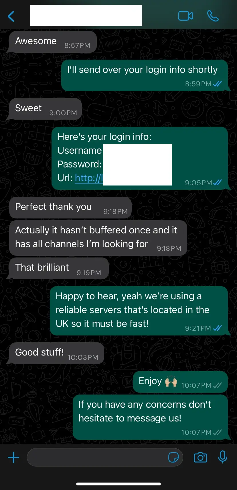 Customer conversation: Playback & channels